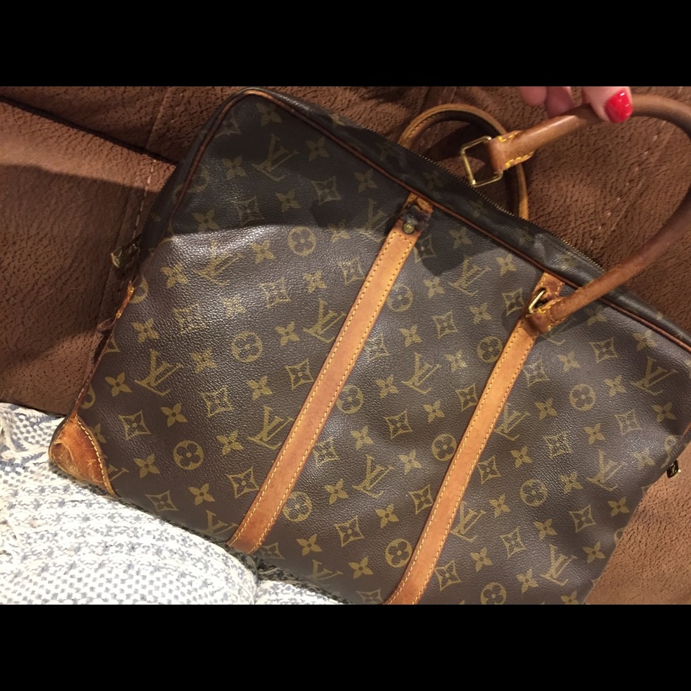 Damaged Louis Vuitton briefcase